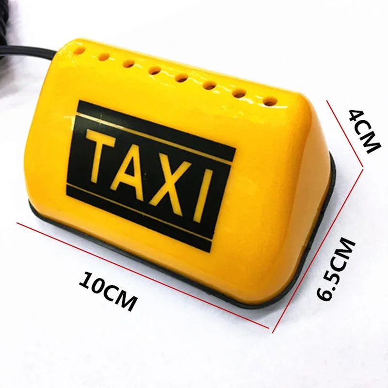 Car Taxi Light LED Sign Decor Glowing Decor Auto Dome Light 12V Waterproof Signs Lights TAXI Suction Magnet Taxi Lights TAXI-COB