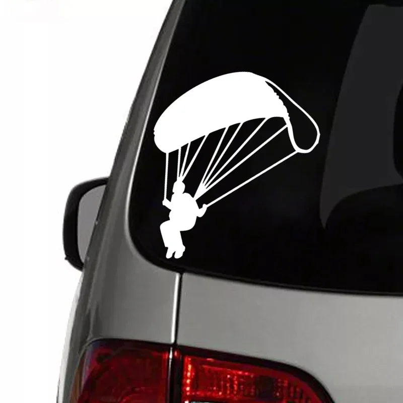 CS31147# Various Sizes Car Sticker Die-Cut Vinyl Decal Paraglider Waterproof Auto Decors on Car Body Bumper Rear Window