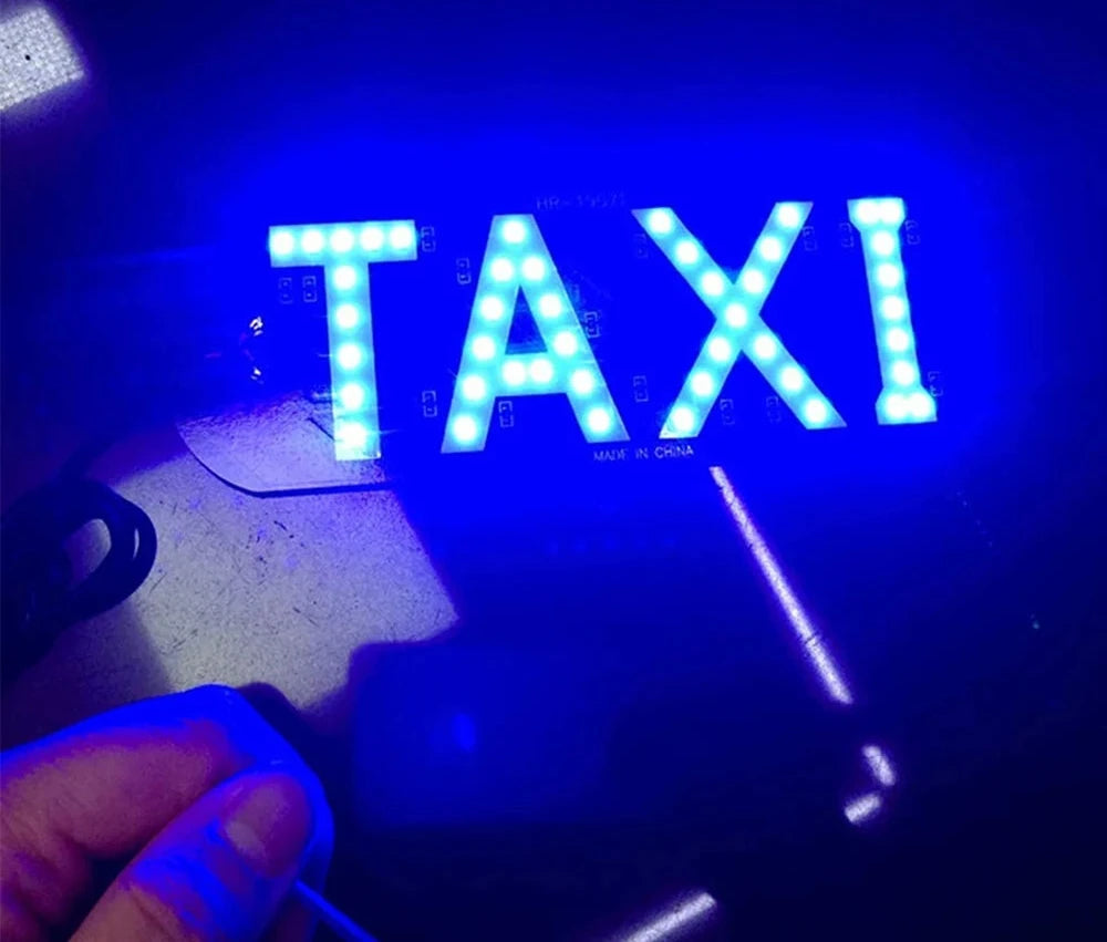 1pcs Taxi LED Car Windscreen Cab indicator Lamp Sign Blue LED Windshield Taxi Signal Light Lamp 5V