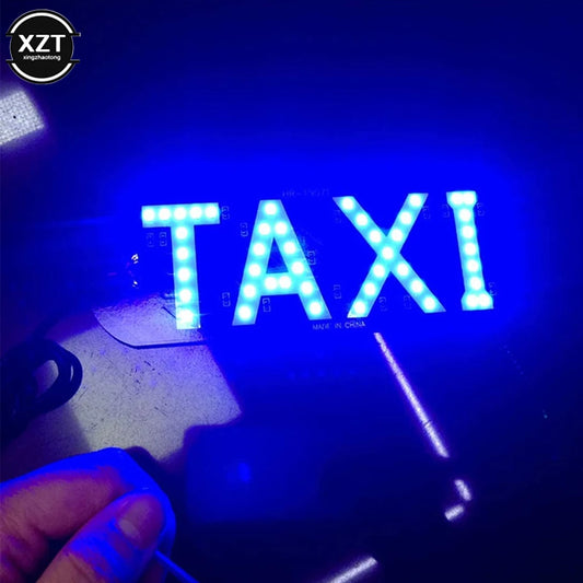 1pcs Taxi Led Car Windscreen Cab indicator Lamp Sign Blue LED Windshield Taxi Signal Light Lamp 5V