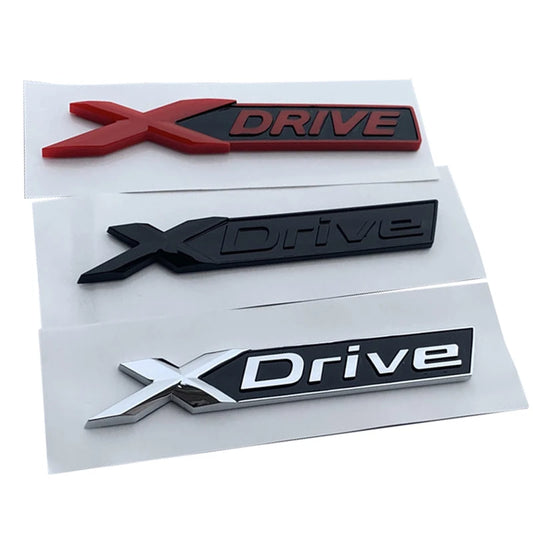 3D ABS Logo Xdrive Emblem Car Trunk Badge Nameplate Xdrive Sticker For BMW Xdrive 320d 320i 530d 525d E60 F10 G20 Accessories