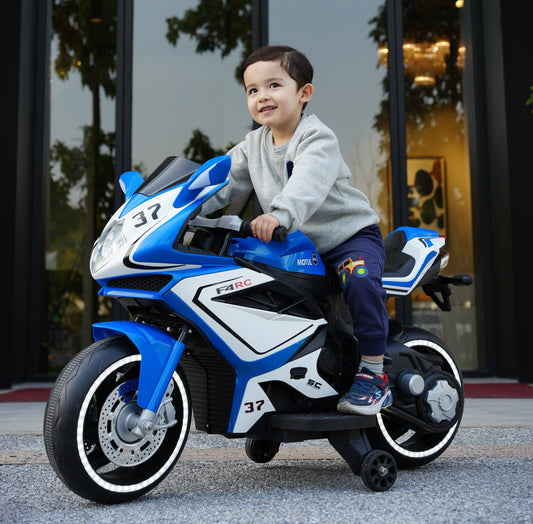 Electric motorcycle/ 12 V Kids toys motorcycle/Kids electric car/electric ride on toys  for  3 4 5 6 years Boys Girls with Training  Wheels Lighting  wheels