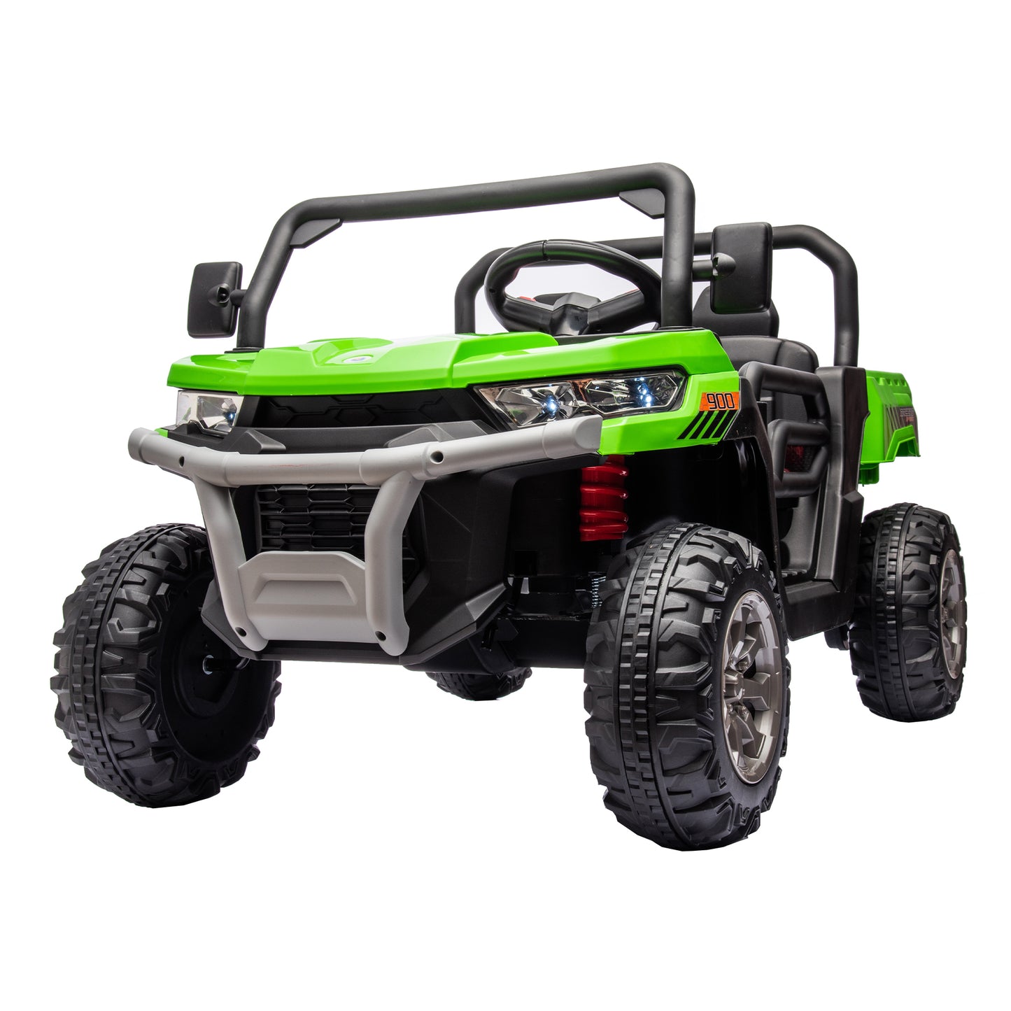 24V Ride On Truck 2 Seater Ride On UTV with 2x200W Motor Ride On Dump Truck with Dump Bed/Shovel Ride On Car with Remote Control Electric Vehicle with  Non-slip tyre for Boys Girls