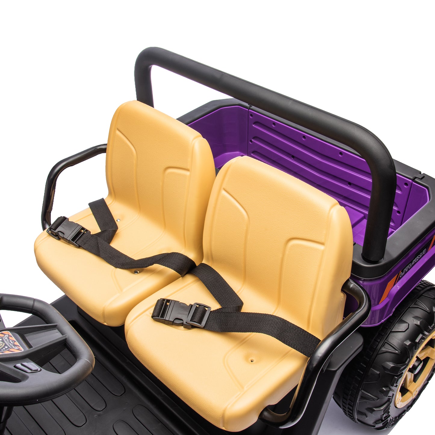 24V XXXL Kids Ride On UTV W/Parents Remote Control,Two-seater,Automatic tipping bucket,Rear wheel suspension,Slow start,Portable handle,Safety Belt,LED light,USB,MP3,Bluetooth,Horn for Kids Aged 3-8.