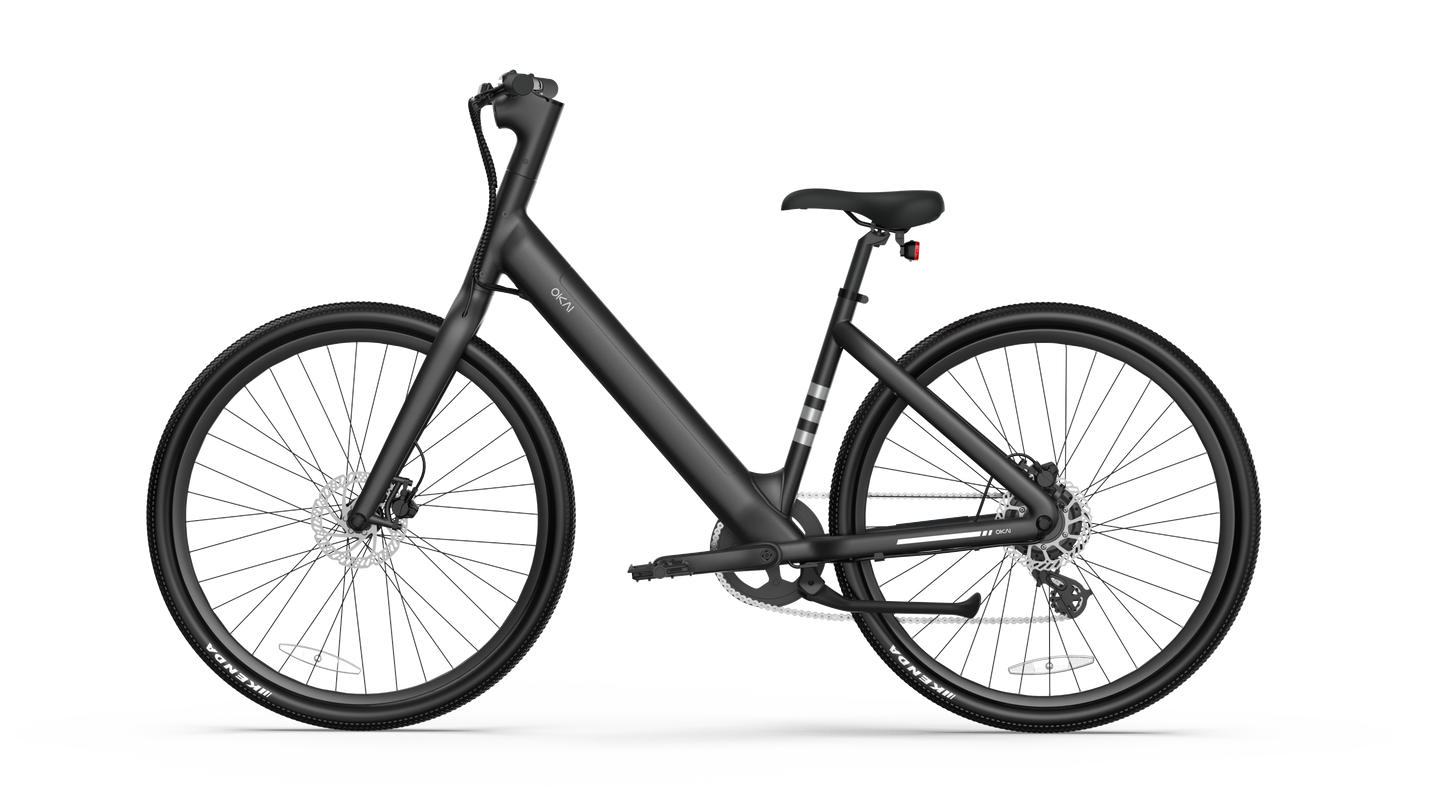 Minimalist Fitness Step-through e-Bike w/ up to 62 miles Max Operating Range and 20 MPH Max Speed - Matte Black