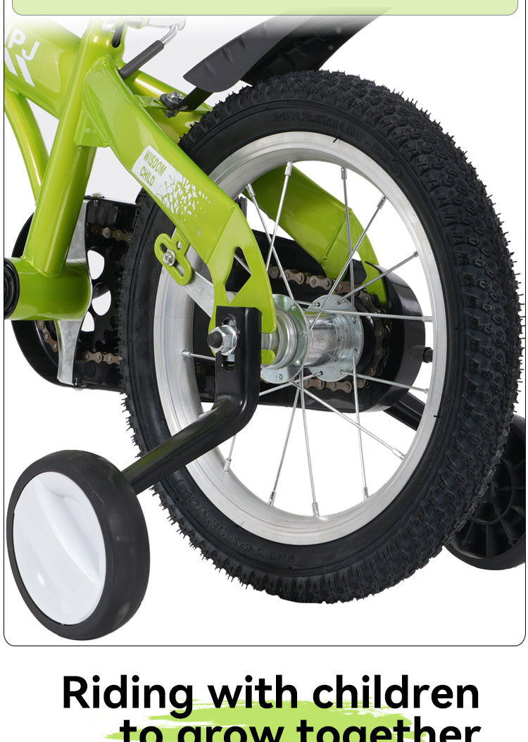 FKZNPJ 16 inch sporty kids bike with training wheels and stand Adjustable saddle Suitable for boys and girls aged 4-8 years tall Height 41-53 inches Available in a variety of colors