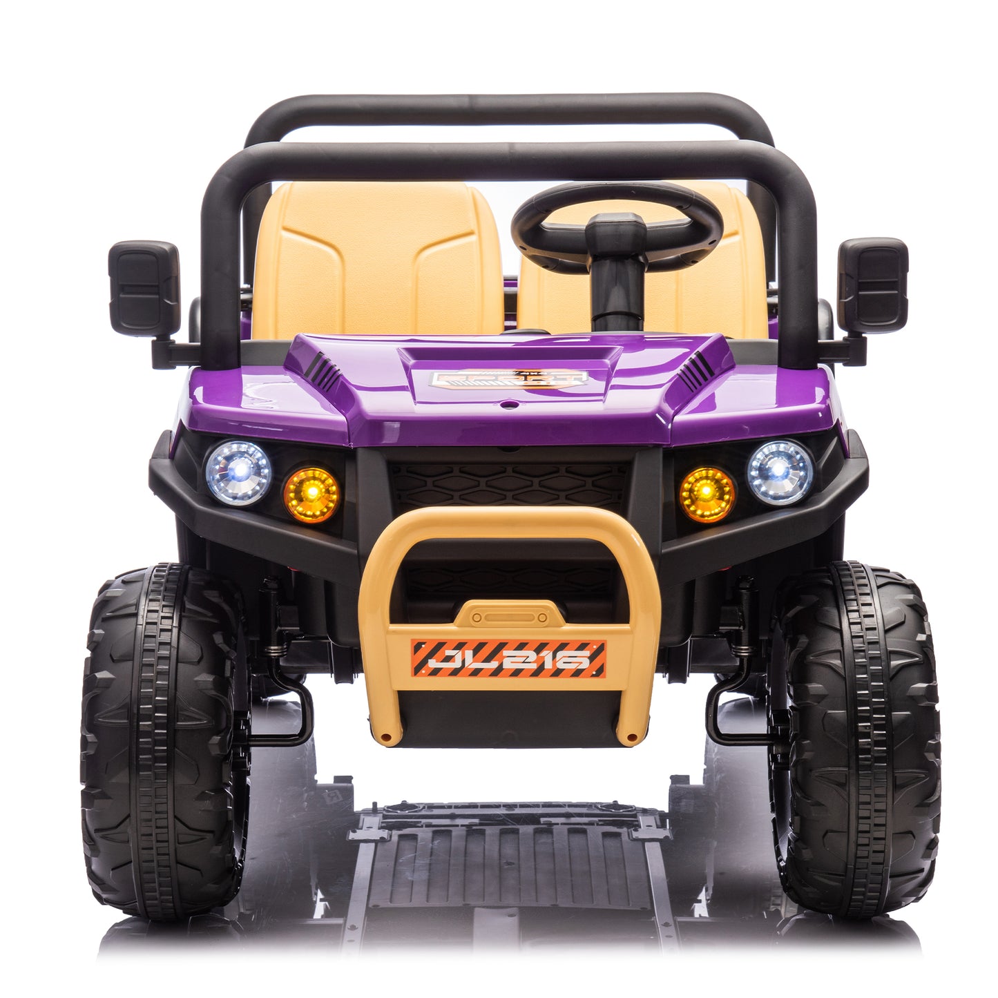 24V XXXL Kids Ride On UTV W/Parents Remote Control,Two-seater,Automatic tipping bucket,Rear wheel suspension,Slow start,Portable handle,Safety Belt,LED light,USB,MP3,Bluetooth,Horn for Kids Aged 3-8.