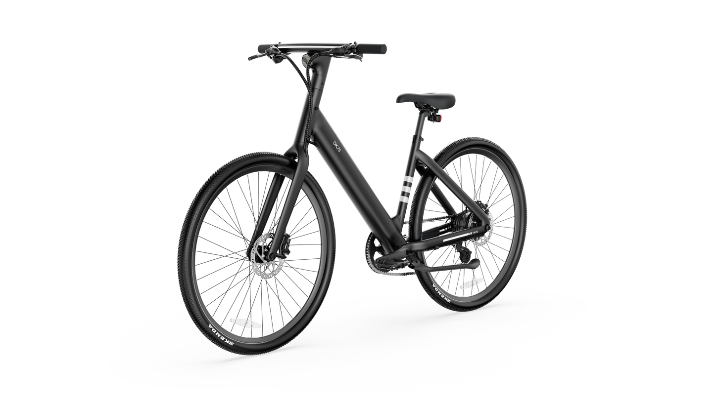 Minimalist Fitness Step-through e-Bike w/ up to 62 miles Max Operating Range and 20 MPH Max Speed - Matte Black