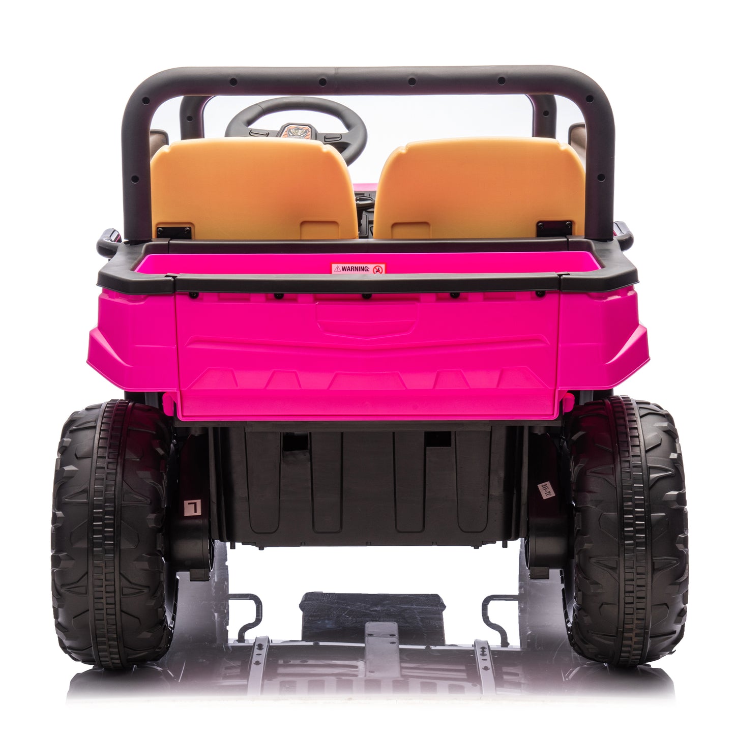 24V XXXL Kids Ride On UTV W/Parents Remote Control,Two-seater,Automatic tipping bucket,Rear wheel suspension,Slow start,Portable handle,Safety Belt,LED light,USB,MP3,Bluetooth,Horn for Kids Aged 3-8.